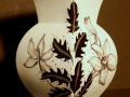 Blüten - schwarz-weiß - Vase - 20cm